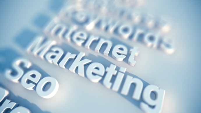 seo keywords marketing, internet, seo rendered in 3D type