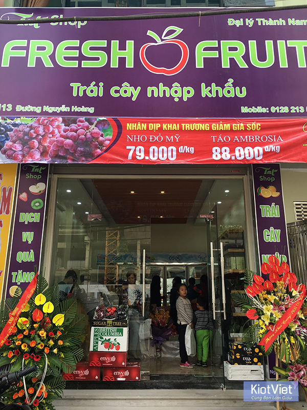 Nở rộ trào lưu mở cửa hàng kinh doanh trái cây nhập khẩu