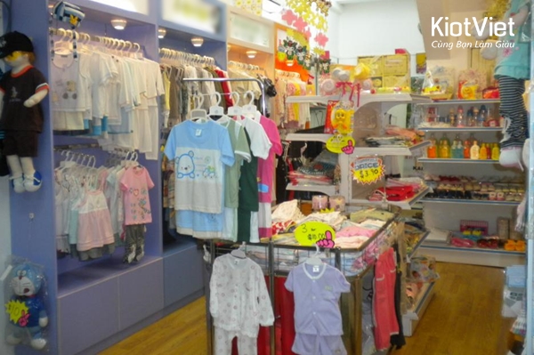 Mô hình cửa hàng quần áo trẻ em