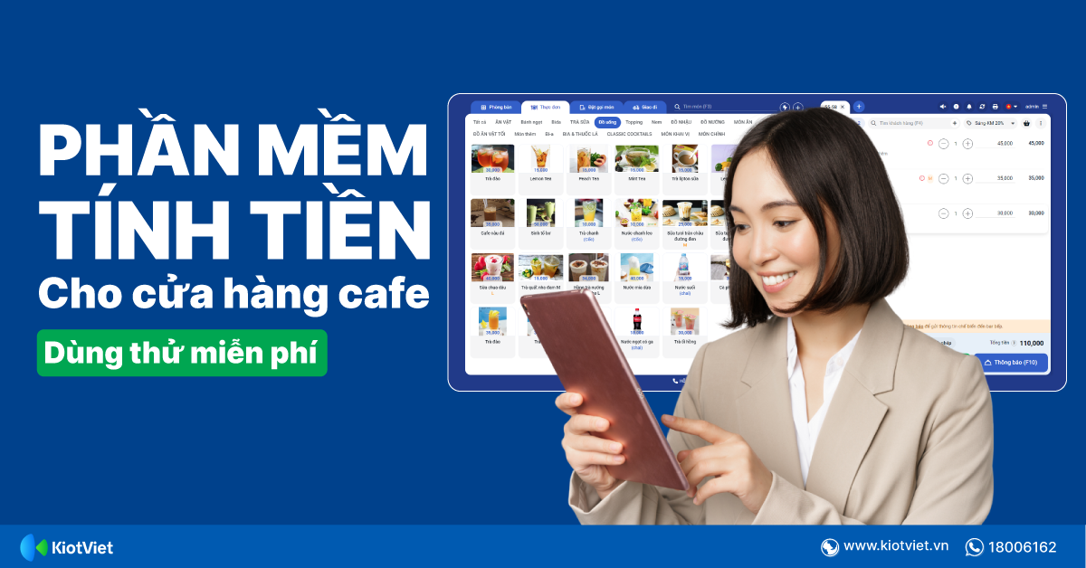Phần mềm tính tiền bằng excel miễn phí cho cửa hàng cà phê