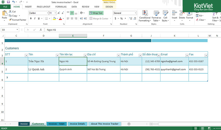 Mẫu Excel Quản Lý Khách Hàng Chuyên Nghiệp Cho Cửa Hàng