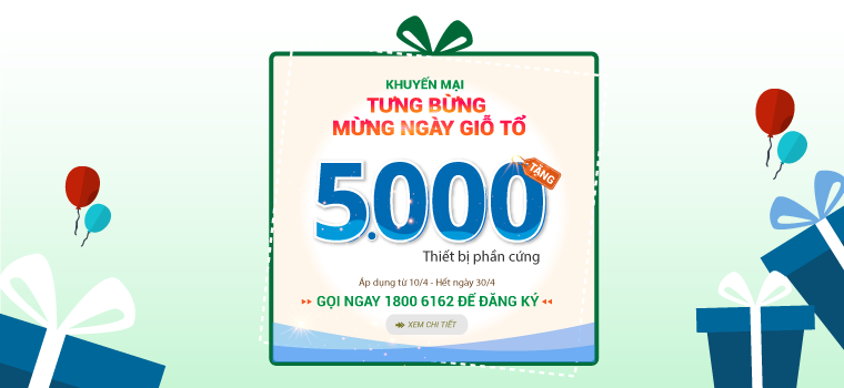 LỄ LỚN QUÀ LỚN - KiotViet TẶNG NGAY 5.000 thiết bị phần cứng