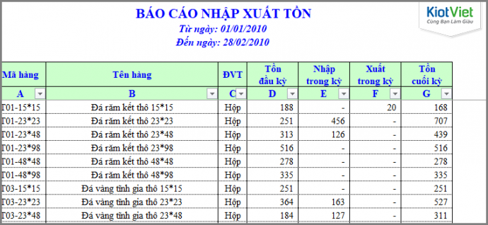 Tải miễn phí file excel quản lý kho đơn giản, dễ dùng nhất