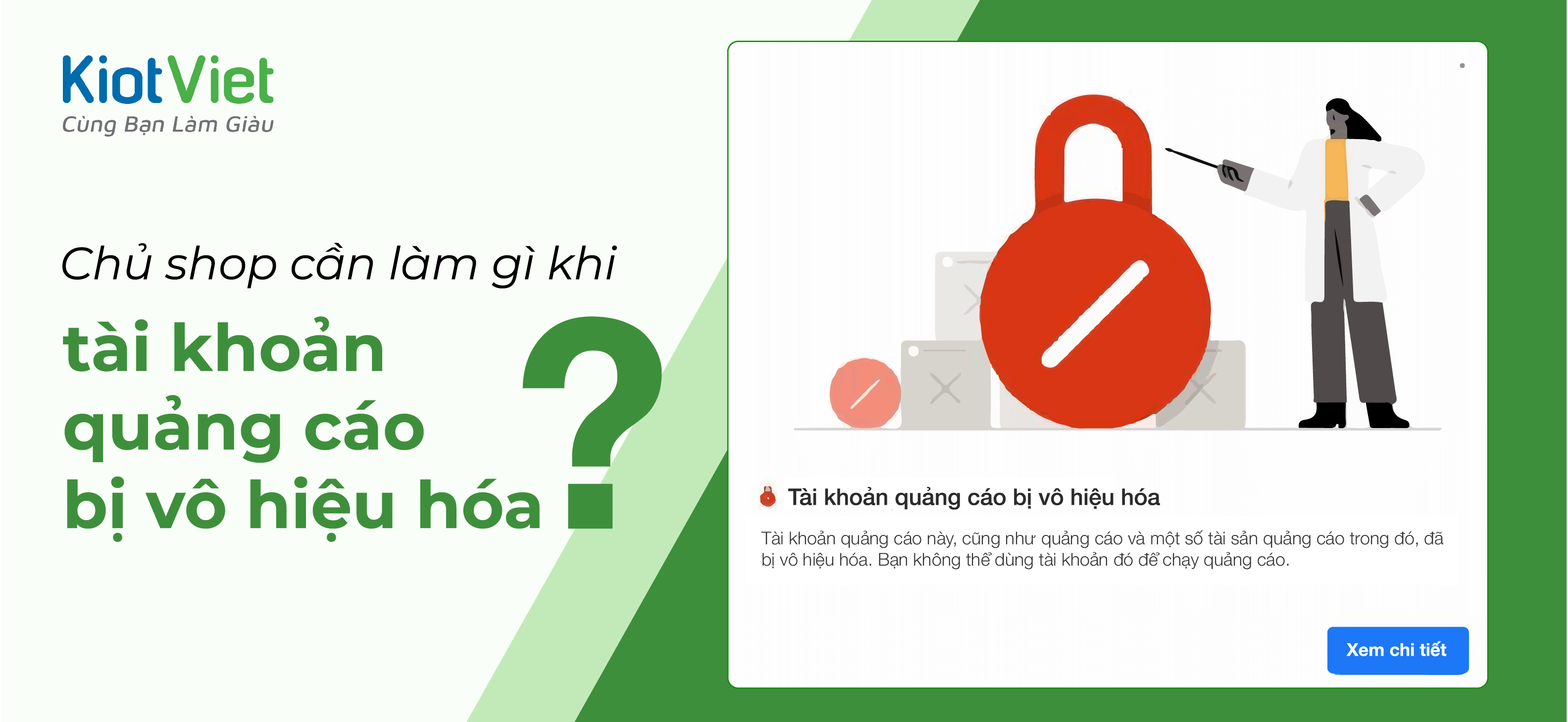 5 việc chủ shop cần làm khi tài khoản Facebook bị vô hiệu hóa