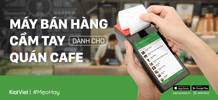 Máy bán hàng cầm tay dành cho quán cafe - In bill nhanh chóng, tính tiền tiện lợi 