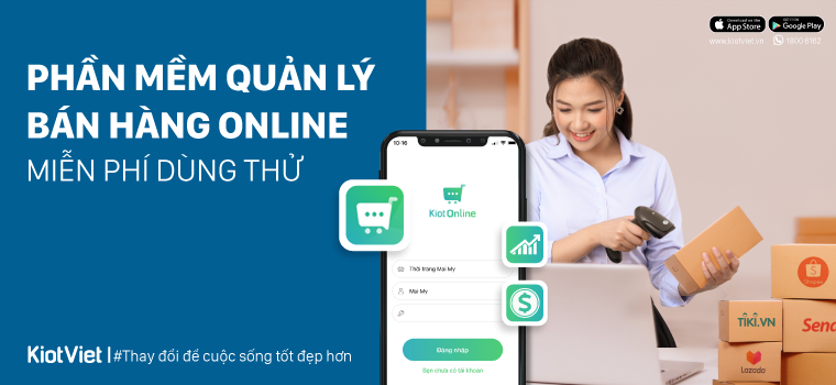 Phần mềm bán hàng online tốt nhất - Vừa quản lý vừa bán hàng