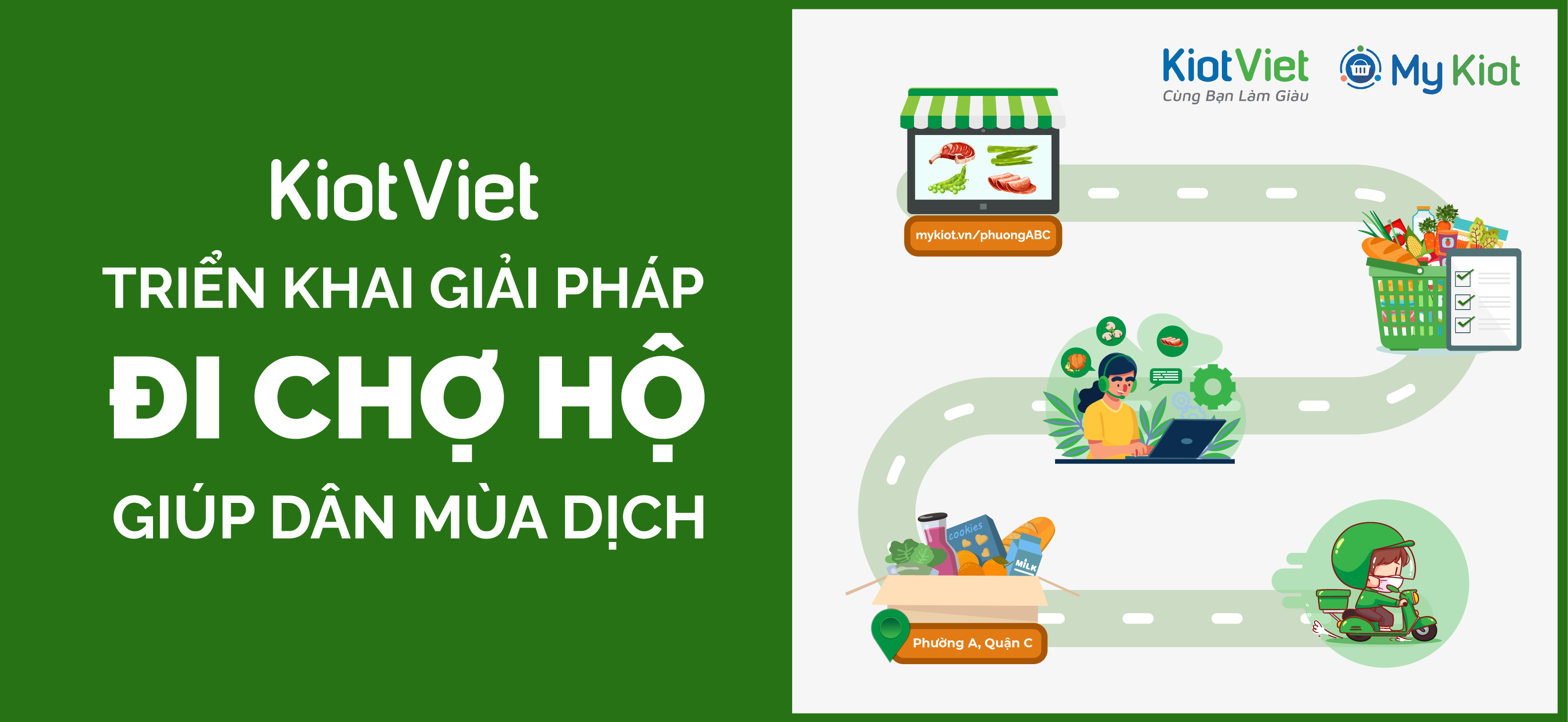 KiotViet triển khai giải pháp “đi chợ hộ” giúp dân mùa dịch