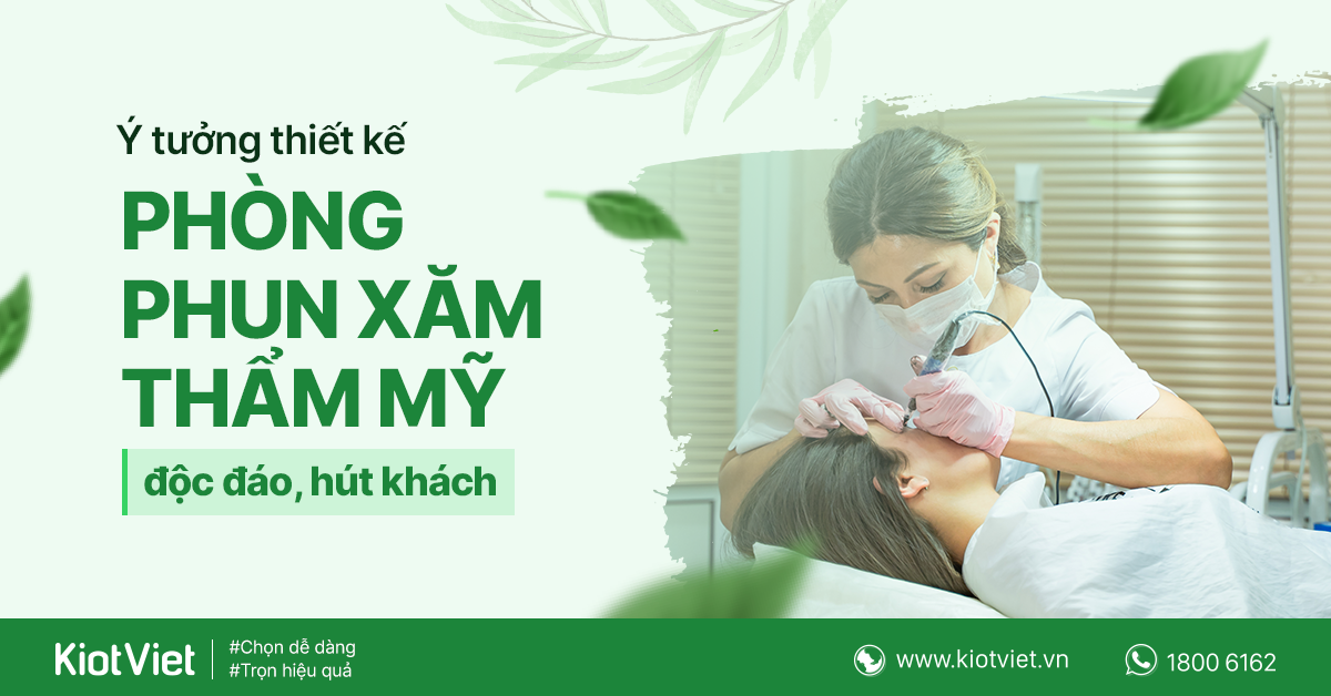 Thiết kế phòng phun xăm thẩm mỹ như thế nào? 