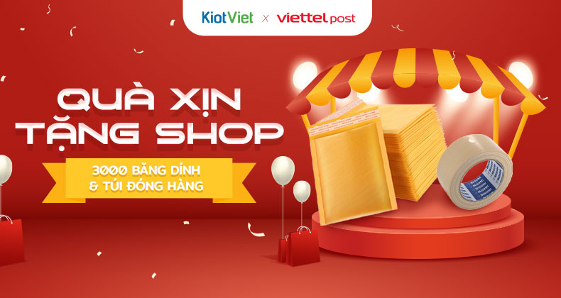qua xin tang shop KiotViet Viettel Post