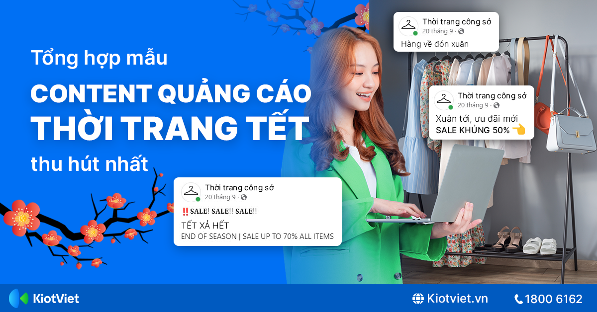 Mẫu STT bán hàng thời trang Tết thu hút nhất, tăng tỷ lệ chốt đơn 