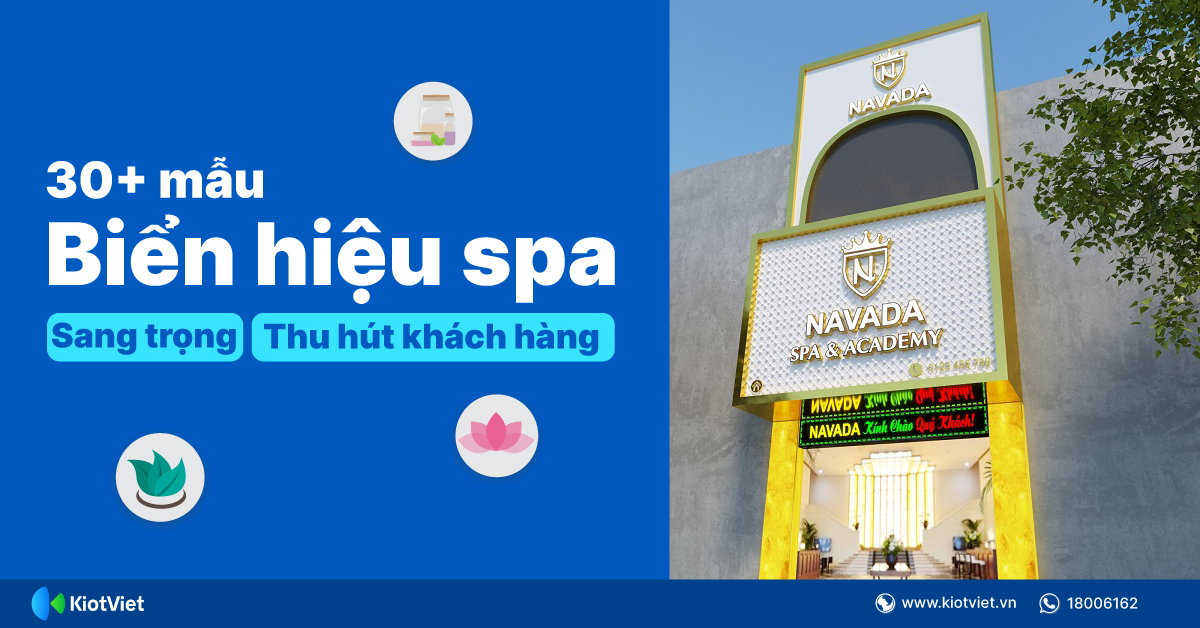 Mẫu biển hiệu spa 'hái ra tiền' nhờ thiết kế ấn tượng và thu hút 