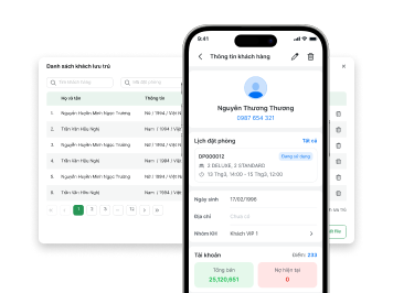 Quản lý khách hàng chi tiết
