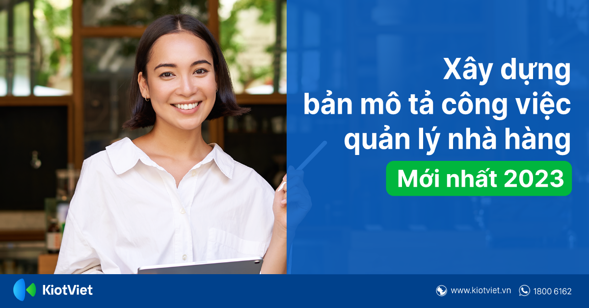 Xây Dựng Bản Mô Tả Công Việc Quản Lý Nhà Hàng