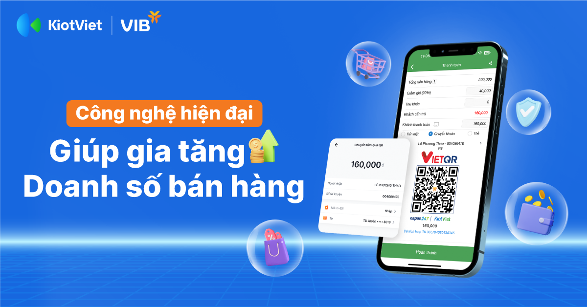 Thanh toán QR động trong kinh doanh: Công nghệ hiện đại giúp gia tăng doanh số bán hàng