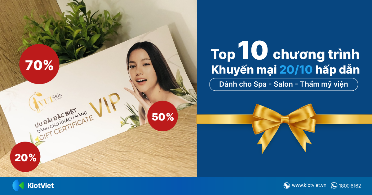 Top 10 chương trình khuyến mại 20/10 hấp dẫn dành cho chủ tiệm thu hút khách hàng 