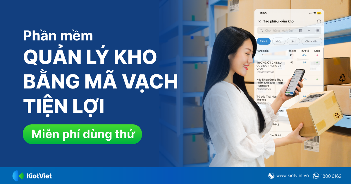 [Tải miễn phí] Phần mềm quản lý kho bằng mã vạch