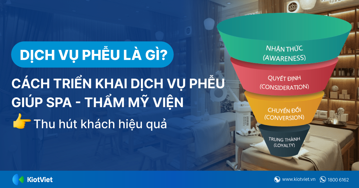 Dịch vụ phễu là gì? Cách xây dựng dịch vụ phễu hiệu quả cho spa, thẩm mỹ viện