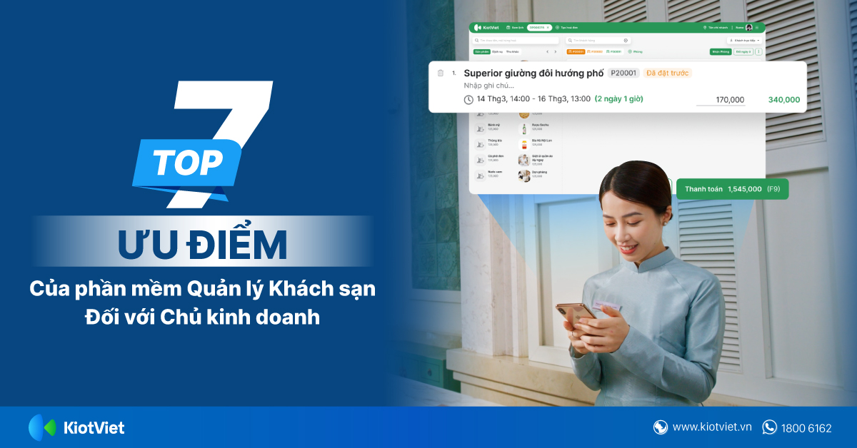 Top 7 ưu điểm của phần mềm quản lý khách sạn đối với chủ kinh doanh
