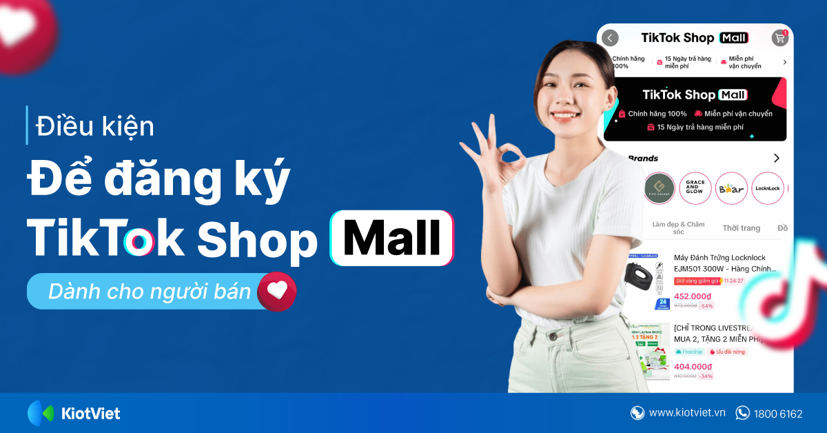 Điều kiện để đăng ký TikTok Shop Mall dành cho người bán