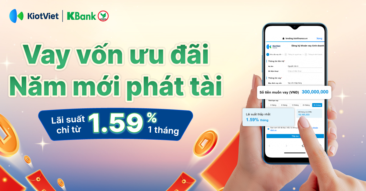 Vay vốn ưu đãi, năm mới phát tài với lãi suất chỉ từ 1,59%/tháng
