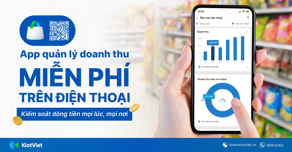 App quản lý doanh thu miễn phí tải về trên điện thoại, kiểm soát dòng tiền hiệu quả