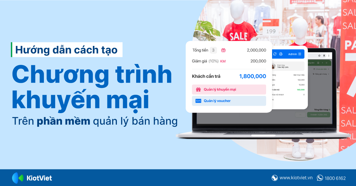 Hướng dẫn cách tạo chương trình khuyến mại trên phần mềm quản lý bán hàng