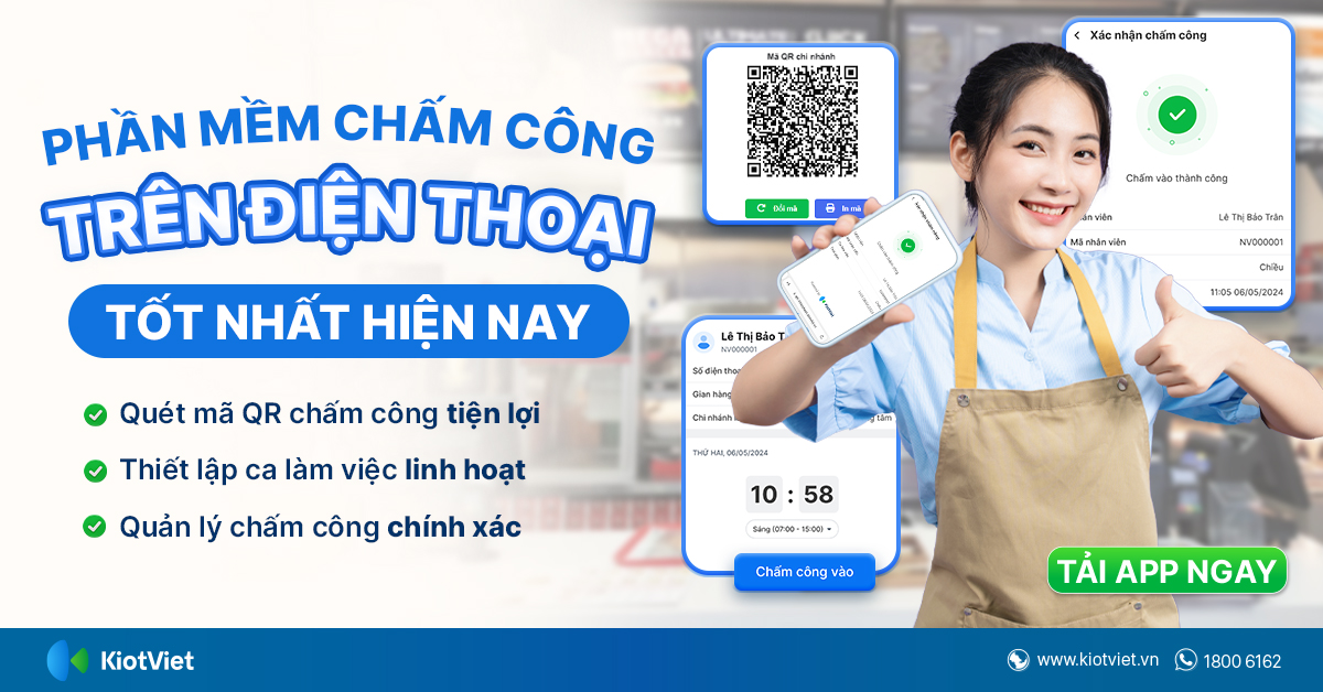 Phần mềm chấm công trên điện thoại miễn phí tốt nhất hiện nay
