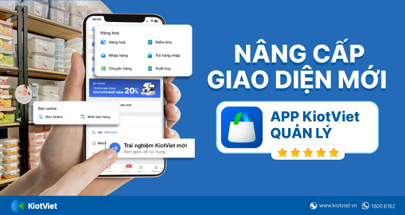 nang cap giao dien app kiotviet quan ly