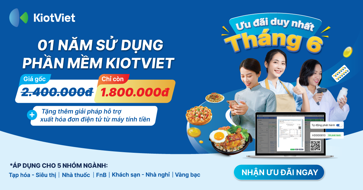 KiotViet ra mắt giải pháp hỗ trợ xuất hóa đơn điện tử từ máy tính tiền