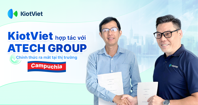 kiotviet hop tac voi atech group