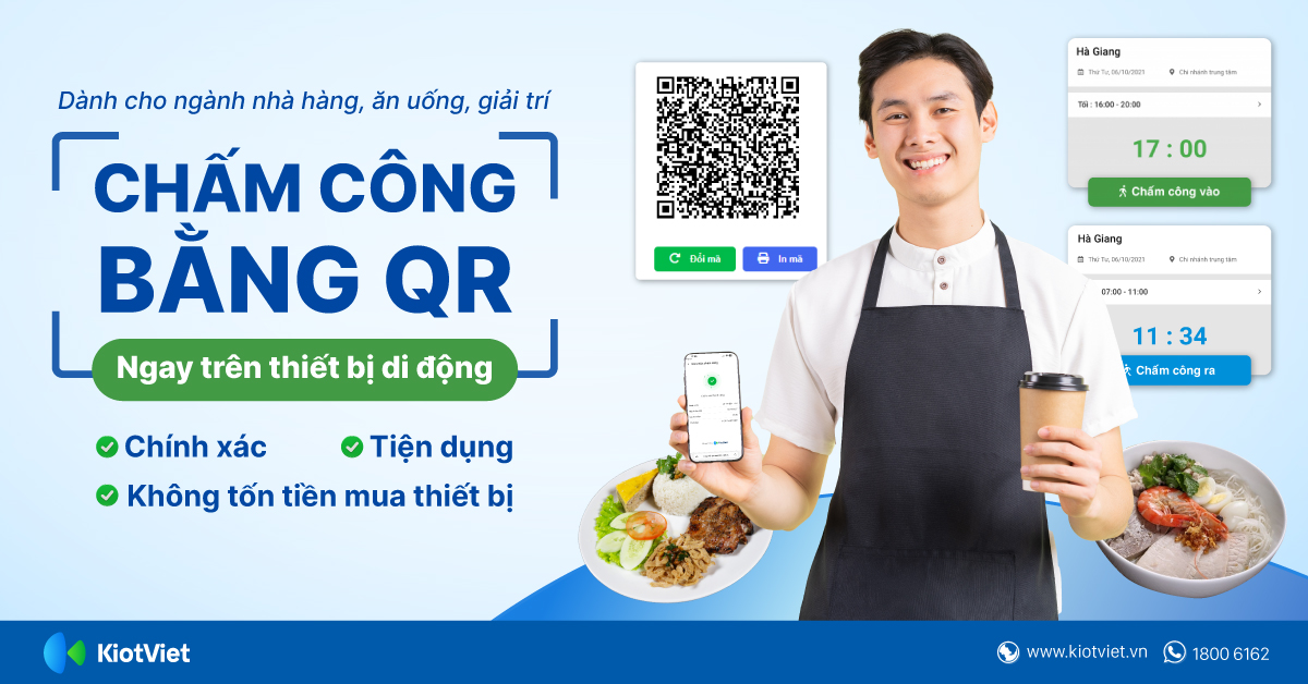 Chấm công bằng QR ngay trên thiết bị di động: Chính xác, tiện dụng, không tốn tiền mua thiết bị