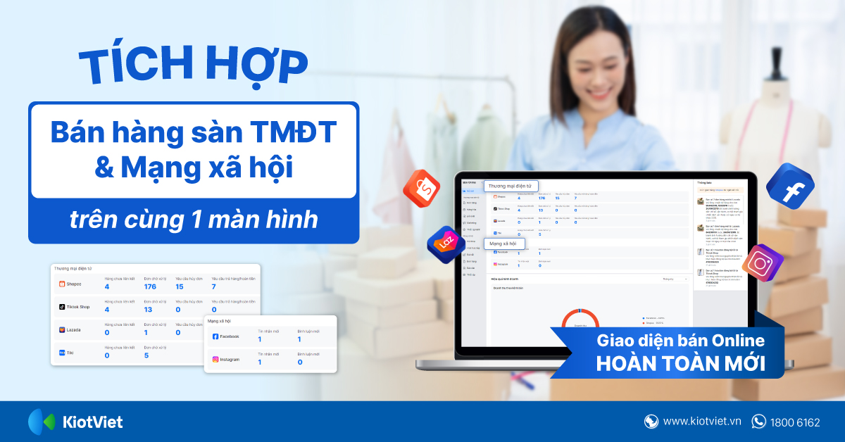 Phần mềm quản lý bán hàng online trên sàn TMĐT & Facebook tiện lợi, dễ dùng