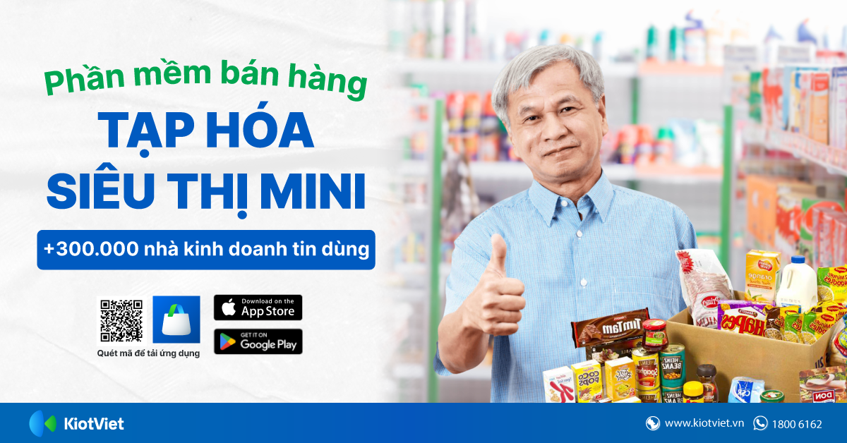 Phần mềm bán hàng tạp hóa, siêu thị mini nhiều người dùng nhất 