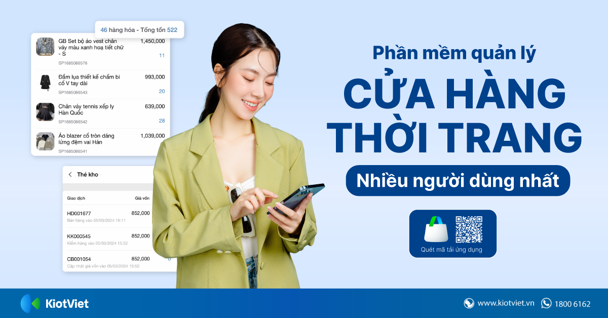 Phần mềm bán hàng shop thời trang nhiều người dùng nhất