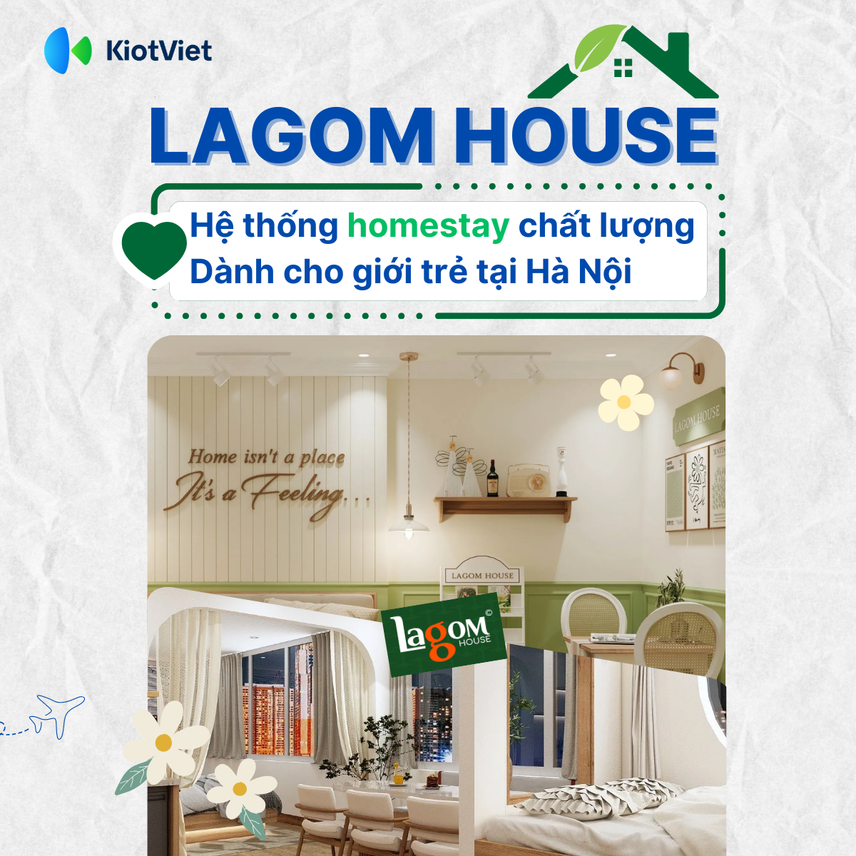 Lagom House - Quản lý chuỗi Homestay hiệu quả với phần mềm KiotViet