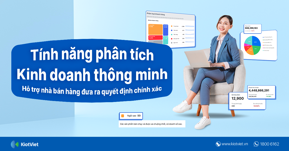 Tính năng phân tích kinh doanh thông minh của KiotViet: Hỗ trợ nhà bán hàng đưa ra quyết định chính xác