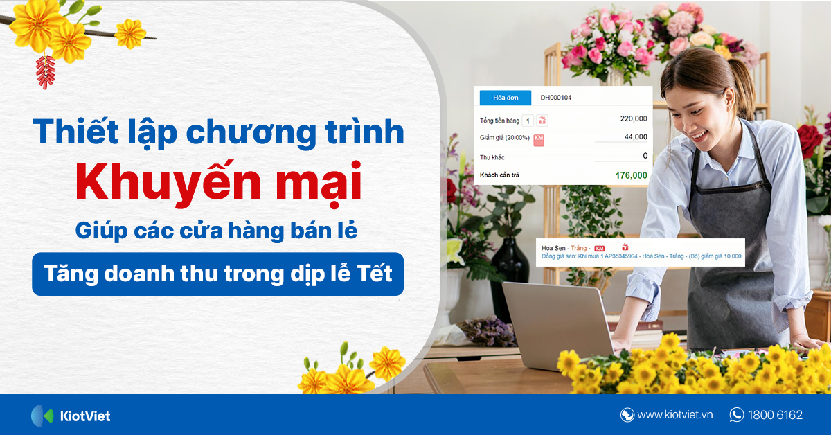 Thiết lập chương trình khuyến mại giúp các cửa hàng bán lẻ tăng doanh thu trong dịp lễ Tết