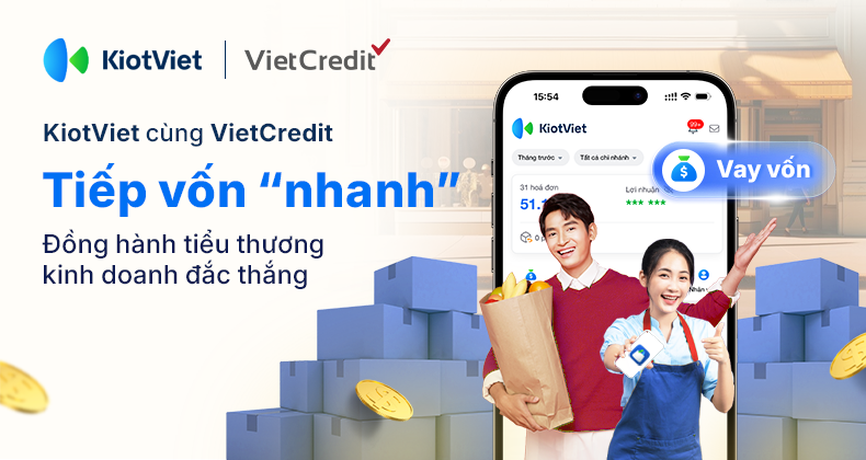 kiotviet hop tac cung vietcredit