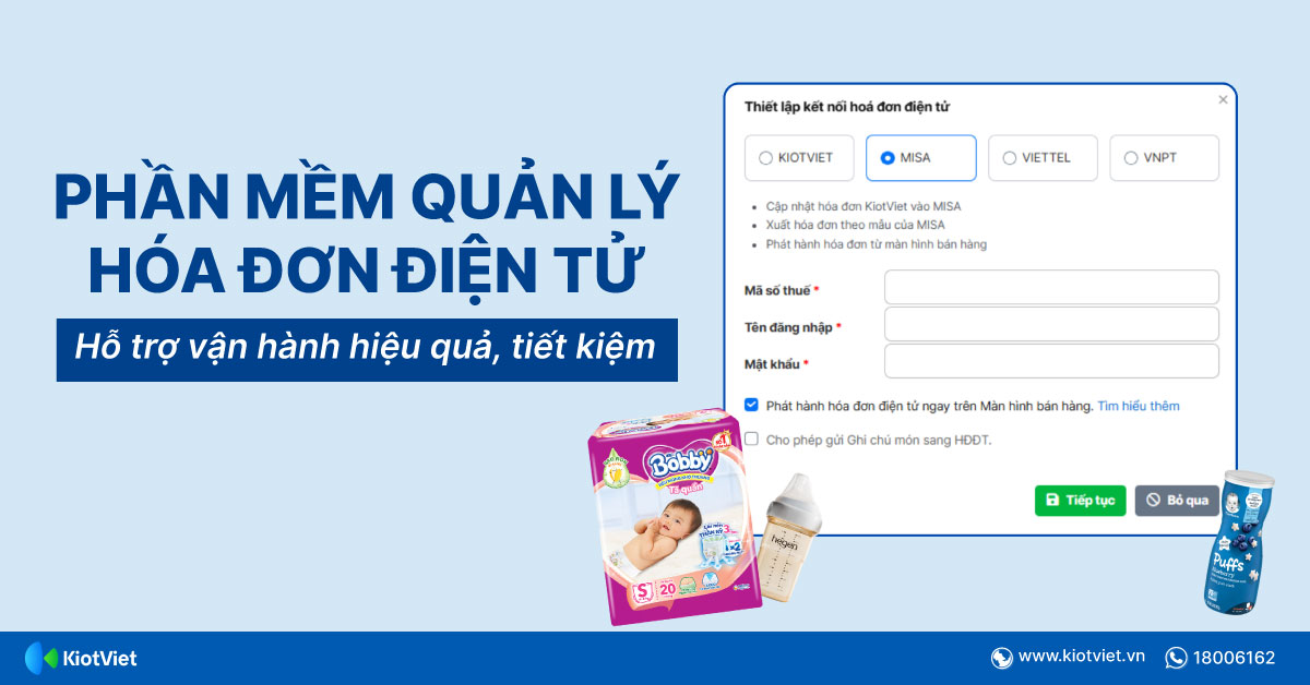 Phần mềm quản lý hóa đơn điện tử KiotViet – Giải pháp tối ưu cho hộ kinh doanh