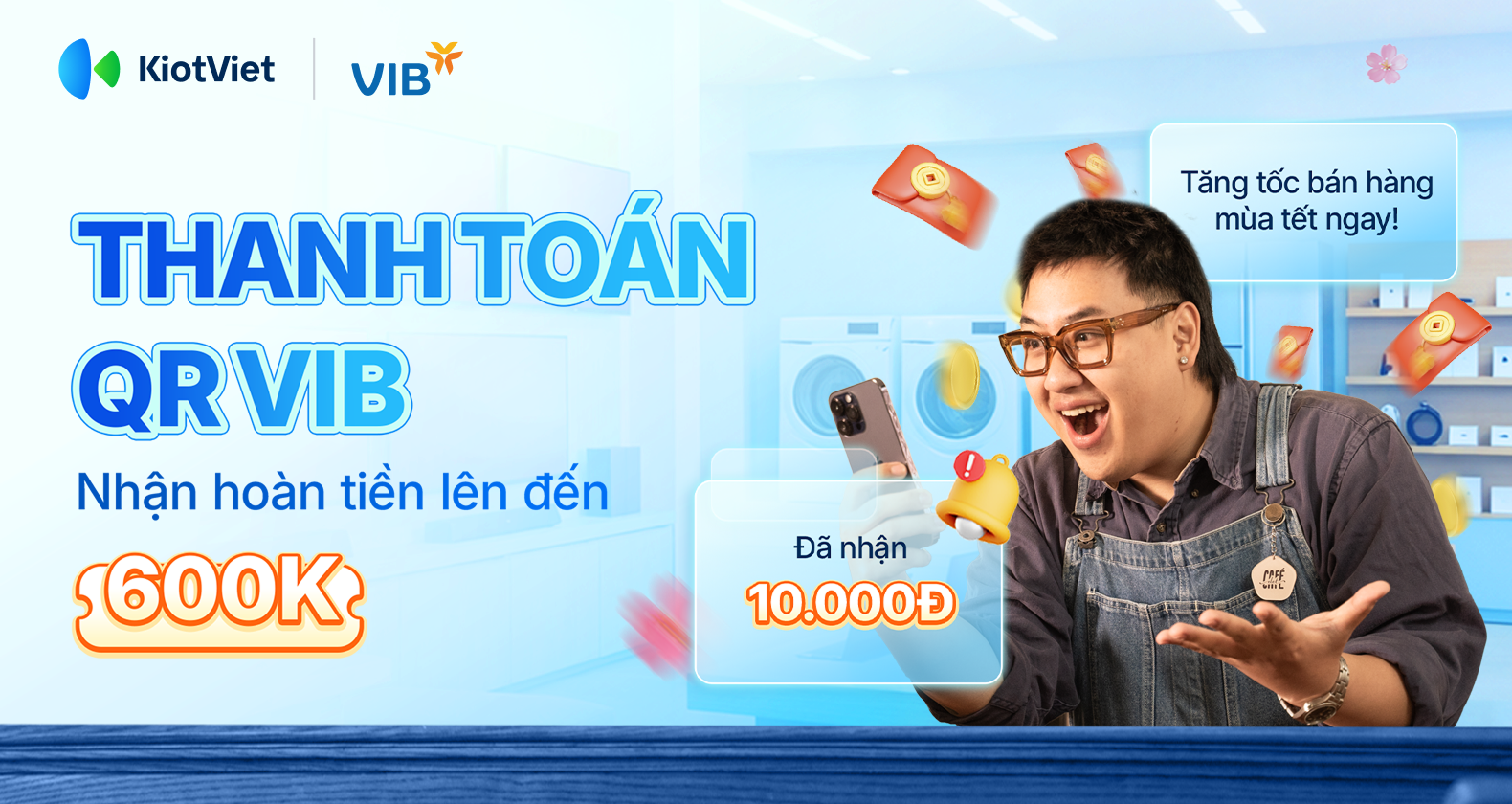 Nâng cao hiệu suất bán hàng, bứt tốc mùa Tết nhờ thanh toán QR VIB