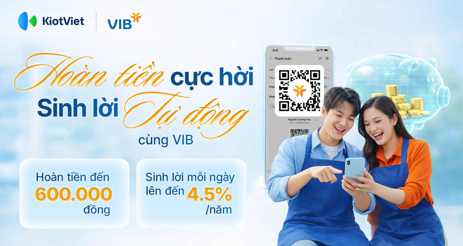 Bật mí combo siêu “sinh lời” cho chủ shop với tài khoản VIB
