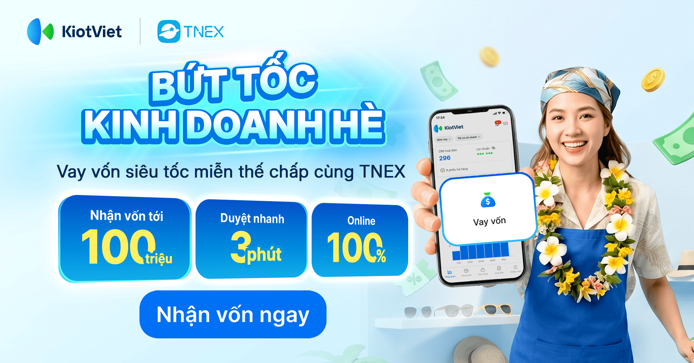 BỨT TỐC KINH DOANH MÙA HÈ - CẦN VỐN CÓ NGAY TRÊN KIOTVIET