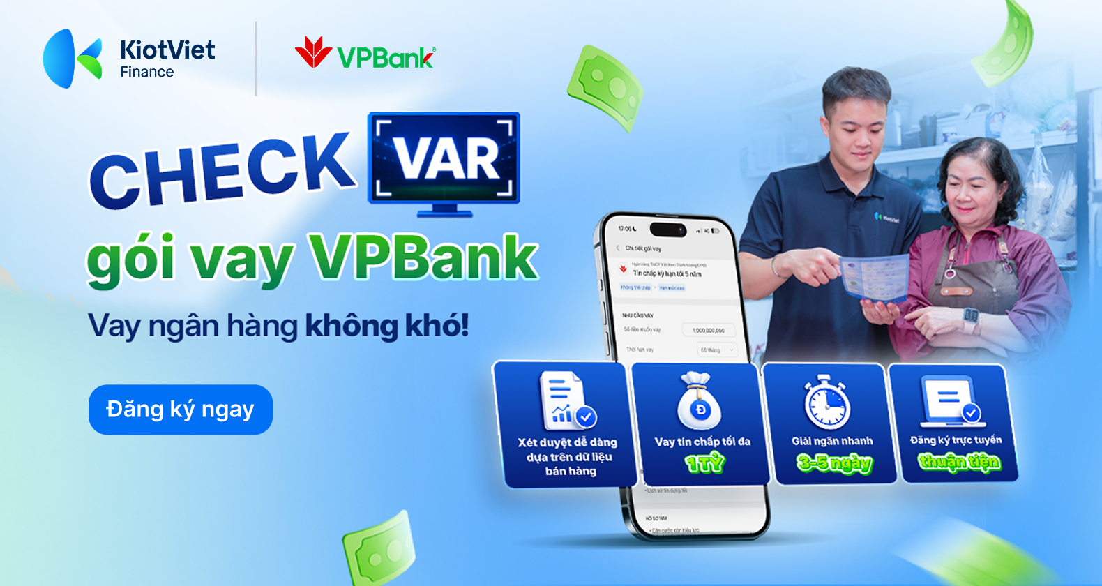 “CHECK VAR” GÓI VAY VPBANK: VAY NGÂN HÀNG KHÔNG KHÓ