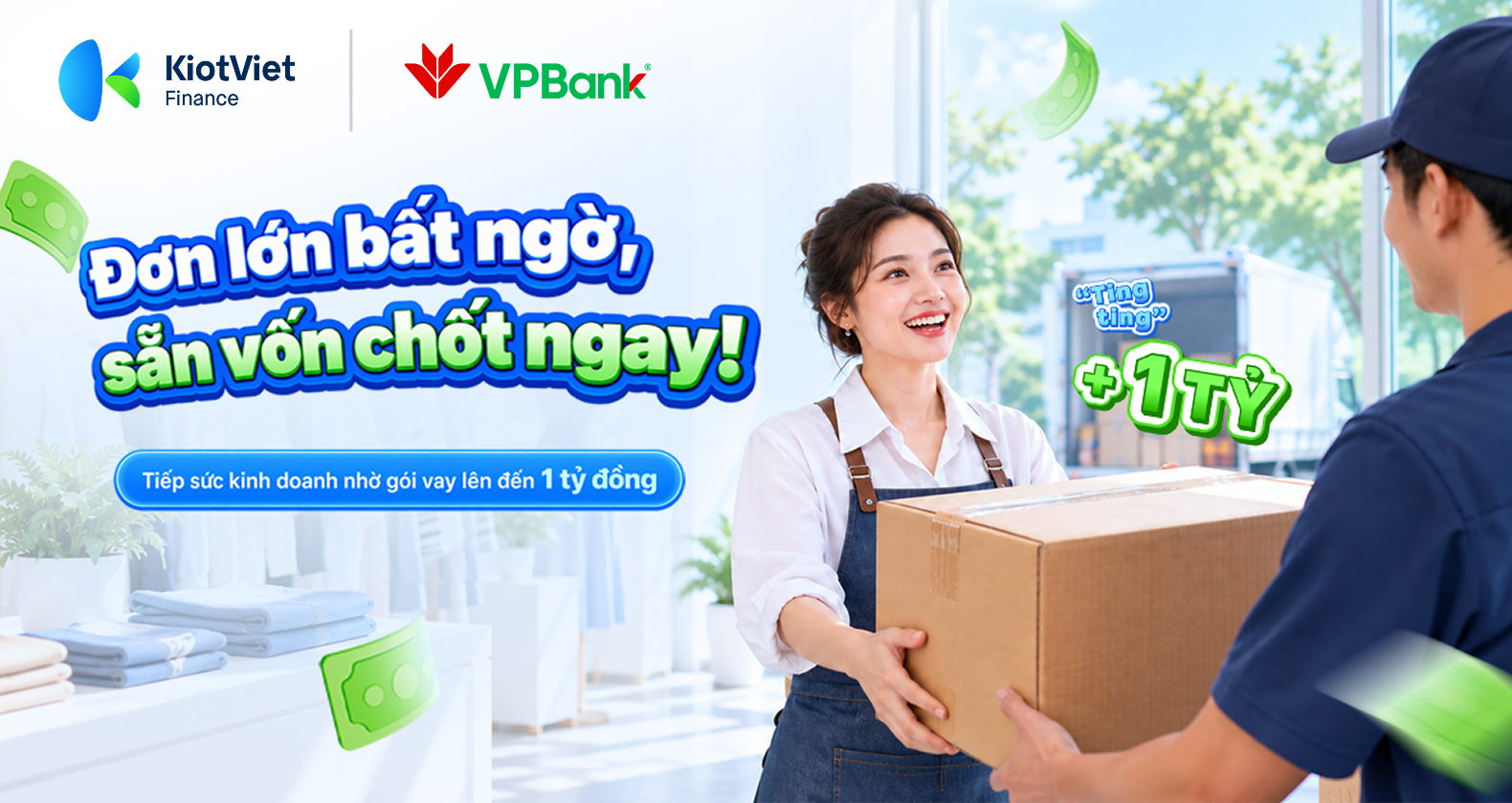 Đơn lớn bất ngờ, đừng bỏ lỡ cơ hội vì thiếu vốn