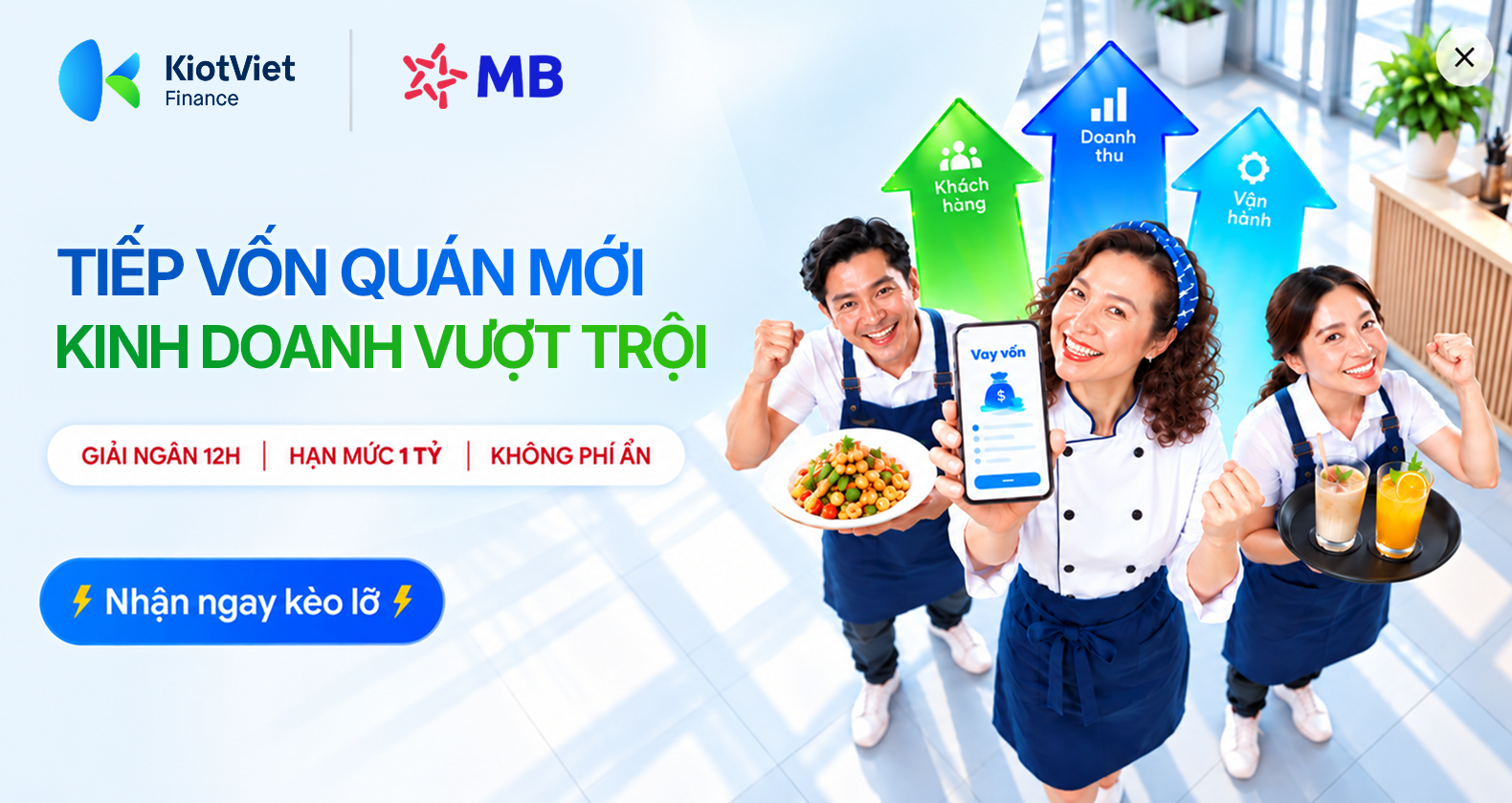Tiếp vốn cho cửa hàng mới kinh doanh cùng MBBank